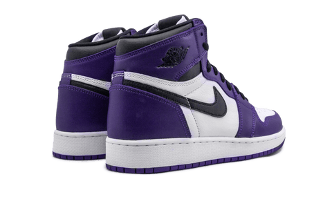 JORDAN 1 HIGH COURT PURPLE WHITE GS – ONE OF A KIND JORDAN 1 HIGH COURT PURPLE WHITE GS – ONE OF A KIND
