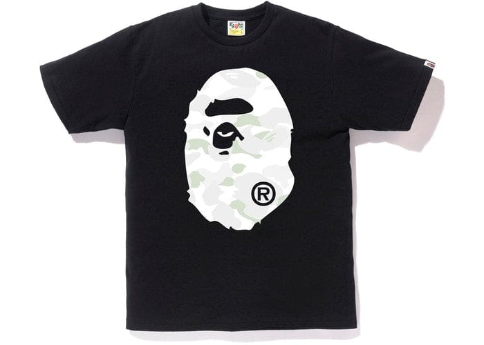 BAPE CLOTHING BAPE BIG HEAD GLOW CAMO T-SHIRT