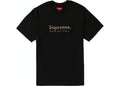 SUPREME CLOTHING SUPREME GOLD BARS TEE BLACK
