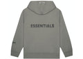 ESSENTIALS CLOTHING ESSENTIALS FOG 3D SILICON ZIP UP HOODIE GREY ZIP GREY