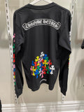 CHROME HEARTS CLOTHING CHROME HEARTS MULTI COLOR CROSS LOGO LONG SLEEVE