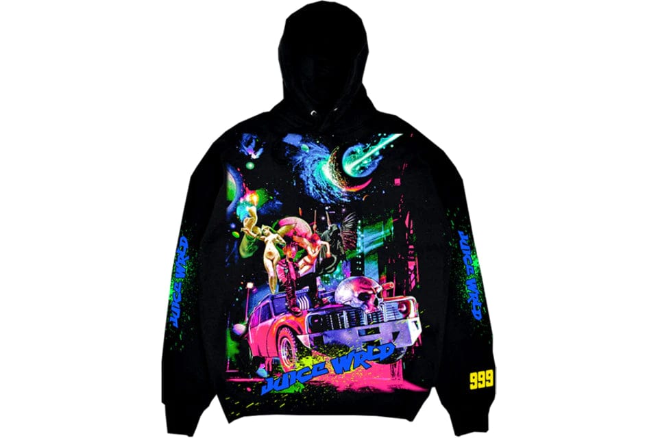 VLONE CLOTHING VLONE X JUICE WRLD COSMIC HOODIE BLACK