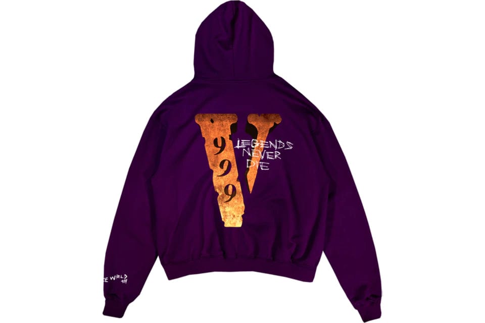 VLONE CLOTHING VLONE X JUICE WRLD LEGENDS NEVER DIE HOODIE PURPLE