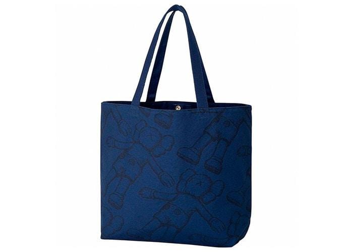 KAWS ACCESSORIES KAWS x Uniqlo All Over Holiday Print Tote Bag Navy SS19