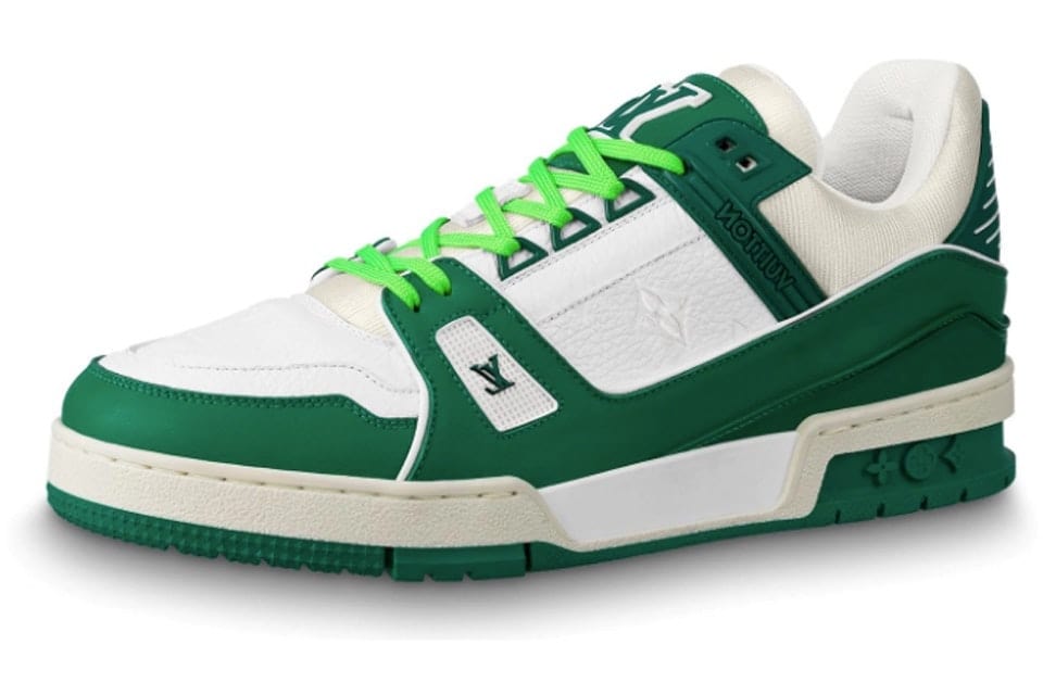 LOUIS VUITTON SHOES LOUIS VUITTON LV TRAINER GREEN