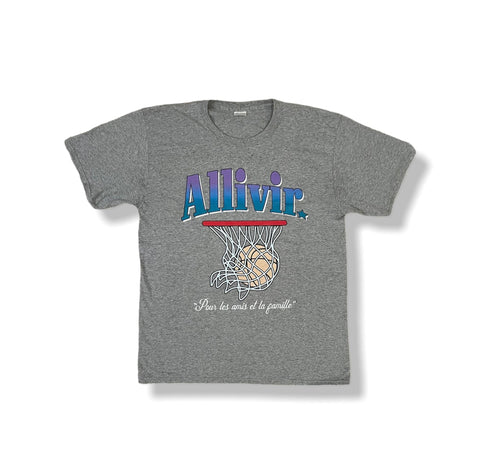ALLIVIR LEAGUE CLOTHING ALLIVIR LEAGUE VINTAGE T-SHIRT GREY