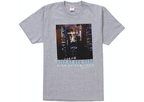 SUPREME CLOTHING SUPREME KING OF NEW YORK TEE GREY