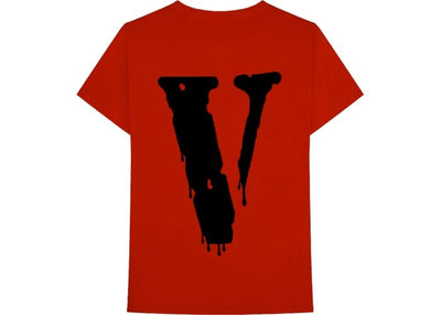 VLONE CLOTHING NAV X VLONE DRIP T-SHIRT ROUGE