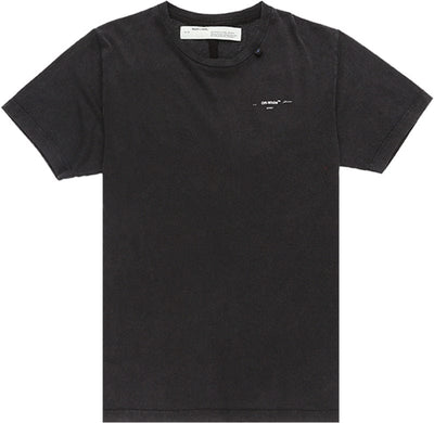 OFF WHITE CLOTHING OFF-WHITE ABSTRACT ARROWS EMBROIDERED T-SHIRT BLACK