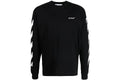 OFF WHITE CLOTHING OFF WHITE DIAGONAL HELVETICA LONG SLEEVE T-SHIRT BLACK / WHITE