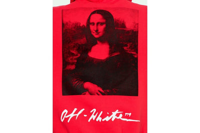 OFF WHITE CLOTHING OFF WHITE MONA LISA ZIP UP HOODIE RED