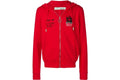 OFF WHITE CLOTHING OFF WHITE MONA LISA ZIP UP HOODIE RED