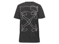 OFF WHITE CLOTHING OFF-WHITE ABSTRACT ARROWS EMBROIDERED T-SHIRT BLACK