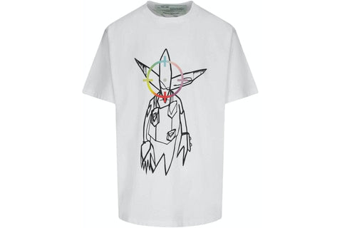 OFF WHITE CLOTHING OFF WHITE X FUTURA OVERSIZED ALIEN TEE WHITE