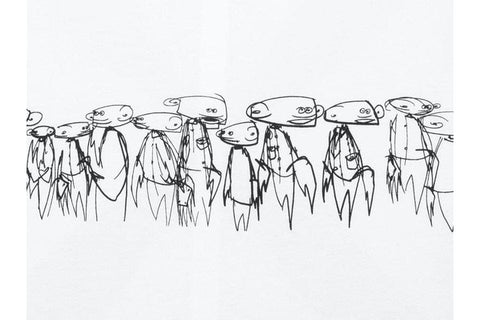 OFF WHITE CLOTHING OFF WHITE FUTURE ATOMS WHITE MULTI COLOUR ARROW TEE