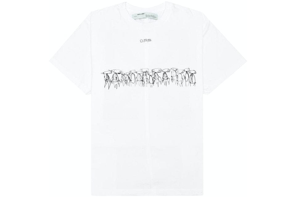 OFF WHITE CLOTHING OFF WHITE FUTURE ATOMS WHITE MULTI COLOUR ARROW TEE