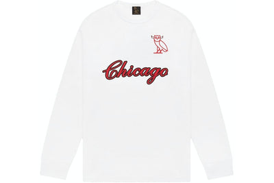 OVO CLOTHING OVO X NBA LONG SLEEVE T-SHIRT CHICAGO BULLS