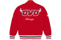 OVO CLOTHING OVO X NBA CHICAGO BULLS VARSITY JACKET RED