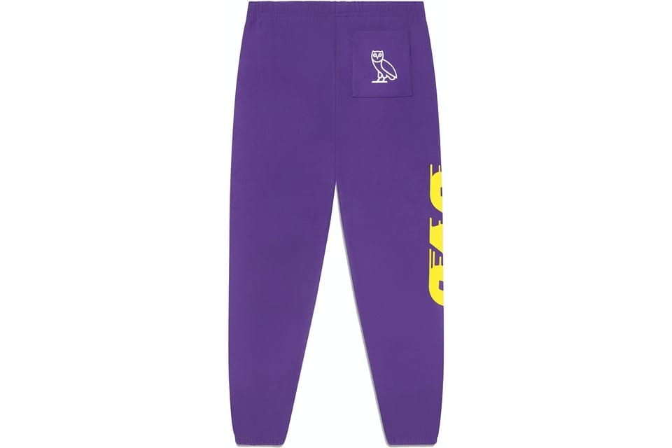 Ovo x NBA Lakers Fleece Pant Purple