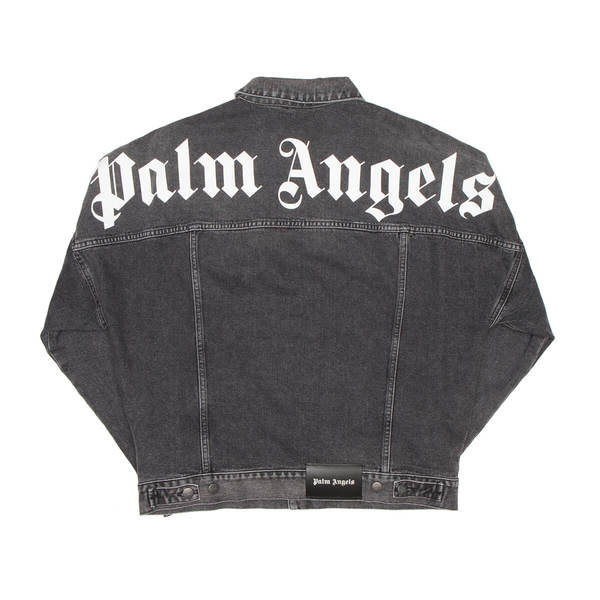 PALM ANGELS DENIM JACKET BLACK