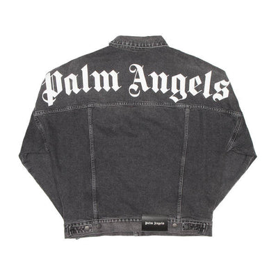 PALM ANGELS DENIM JACKET BLACK
