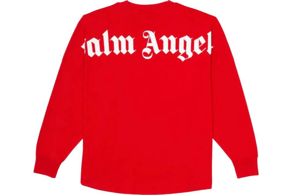 PALM ANGELS CLOTHING PALM ANGELS CLASSIC LOGO LONG SLEEVE RED