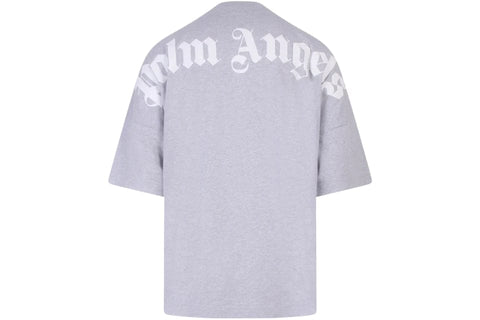 PALM ANGELS CLOTHING PALM ANGELS CLASSIC LOGO T-SHIRT GREY / WHITE