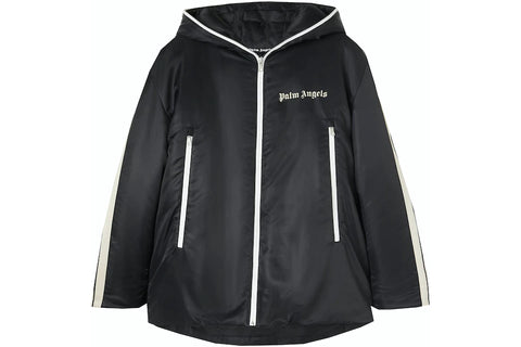 PALM ANGELS PADDED TRACK JACKET BLACK / WHITE