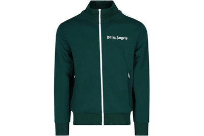 PALM ANGELS CLOTHING PALM ANGELS TRACK JACKET GREEN