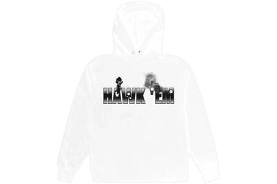 VLONE CLOTHING VLONE X POP SMOKE HAWK EM HOODIE WHITE
