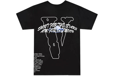 VLONE CLOTHING VLONE X POP SMOKE TRACKLIST TEE BLACK