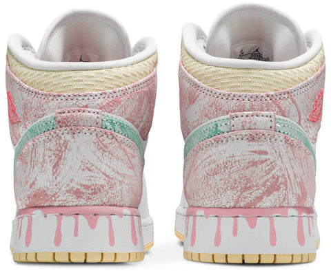 JORDAN SHOES JORDAN 1 MID PAINT DRIP GS