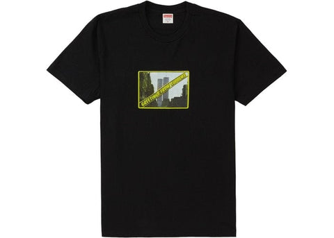 Supreme Clothing SUPREME GREETINGS TEE BLACK