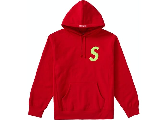 SUPREME CLOTHING SUPREME S-LOGO HOODIE RED