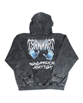 WASHROOMARTIST CLOTHING WASHROOMARTIST WRAT HOODIE WASHED BLACK