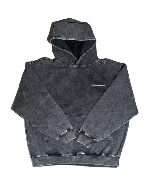 WASHROOMARTIST CLOTHING WASHROOMARTIST WRAT HOODIE WASHED BLACK