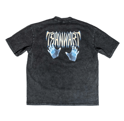 WASHROOMARTIST CLOTHING WASHROOMARTIST WRAT T-SHIRT WASHED BLACK