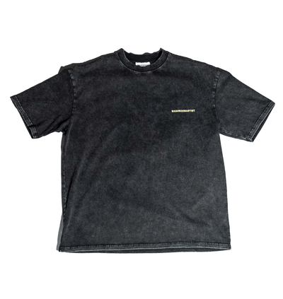 WASHROOMARTIST CLOTHING WASHROOMARTIST WRAT T-SHIRT WASHED BLACK