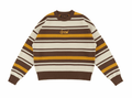 DREW HOUSE DREW HOUSE SCRIBBLE KNIT CREWNECK BROWN STRIPE