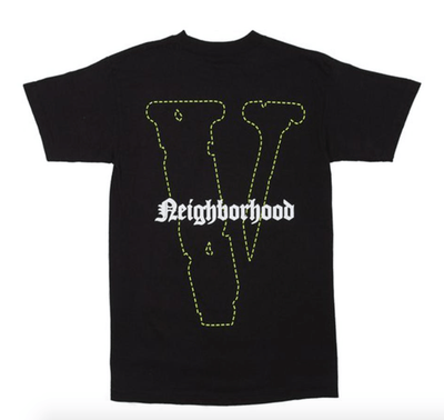 VLONE CLOTHING VLONE X NEIGHBORHOOD SKULL TEE BLACK / GREEN