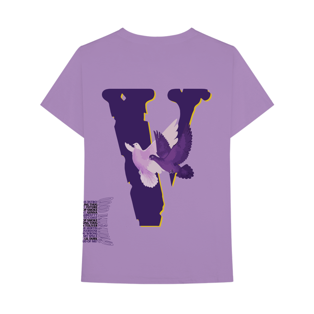 VLONE CLOTHING NAV X VLONE DOVE TEE PURPLE