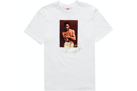 SUPREME CLOTHING SUPREME AL GREEN TEE WHITE