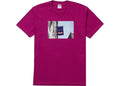 Supreme Clothing SUPREME BANNER TEE MAGENTA