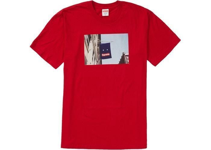 Supreme Clothing SUPREME BANNER TEE RED