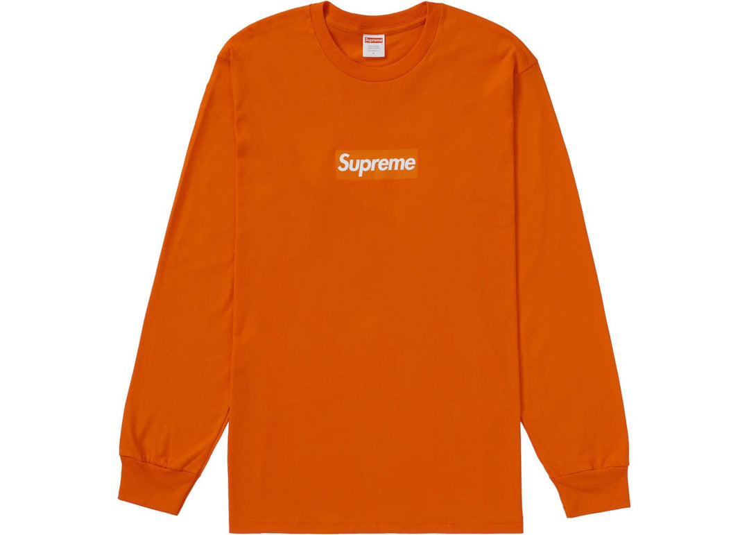 SUPREME BOX LOGO LONG SLEEVE ORANGE ONE OF A KIND