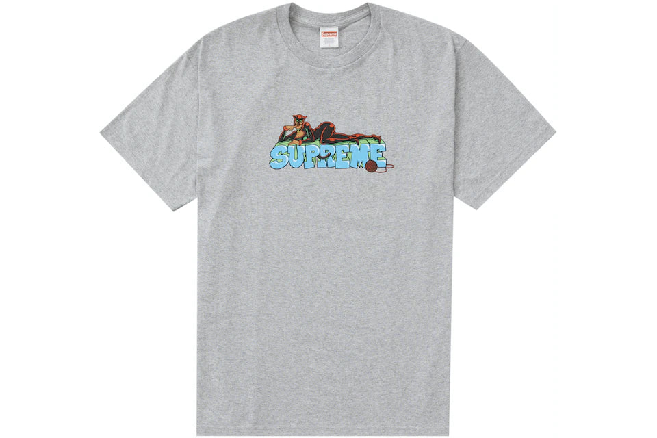 TEE-SHIRT SUPREME CATWOMAN GRIS