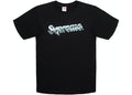 SUPREME CLOTHING SUPREME CHROME LOGO TEE BLACK