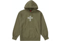 SUPREME CLOTHING SUPREME CROSS BOX LOGO HOODIE OLIVE W4og7Xo-K