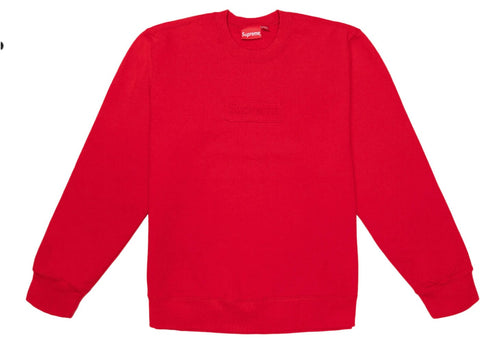 SUPREME CLOTHING SUPREME CUTOUT CREWNECK RED