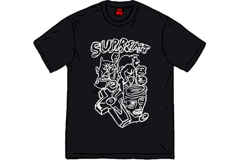 SUPREME CLOTHING SUPREME DANIEL JOHNSTON TEE BLACK